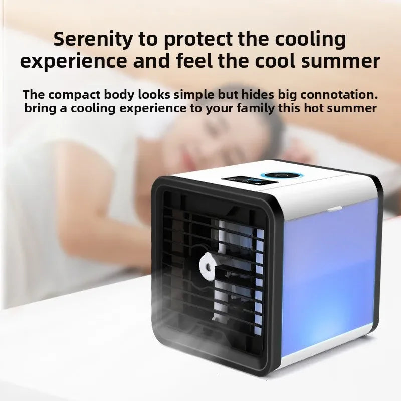 Superior New USB Mini Air Conditioning Fan Cooler Home Desktop Refrigeration Small Air Conditioning Mobile Humidification Coolin