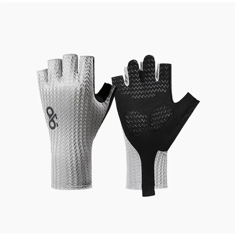 Summer Breathable Half Finger Cycling Gloves Ultralight Road Bike Gloves Anti-Slip Silicone Pad Cooling Sport Gear