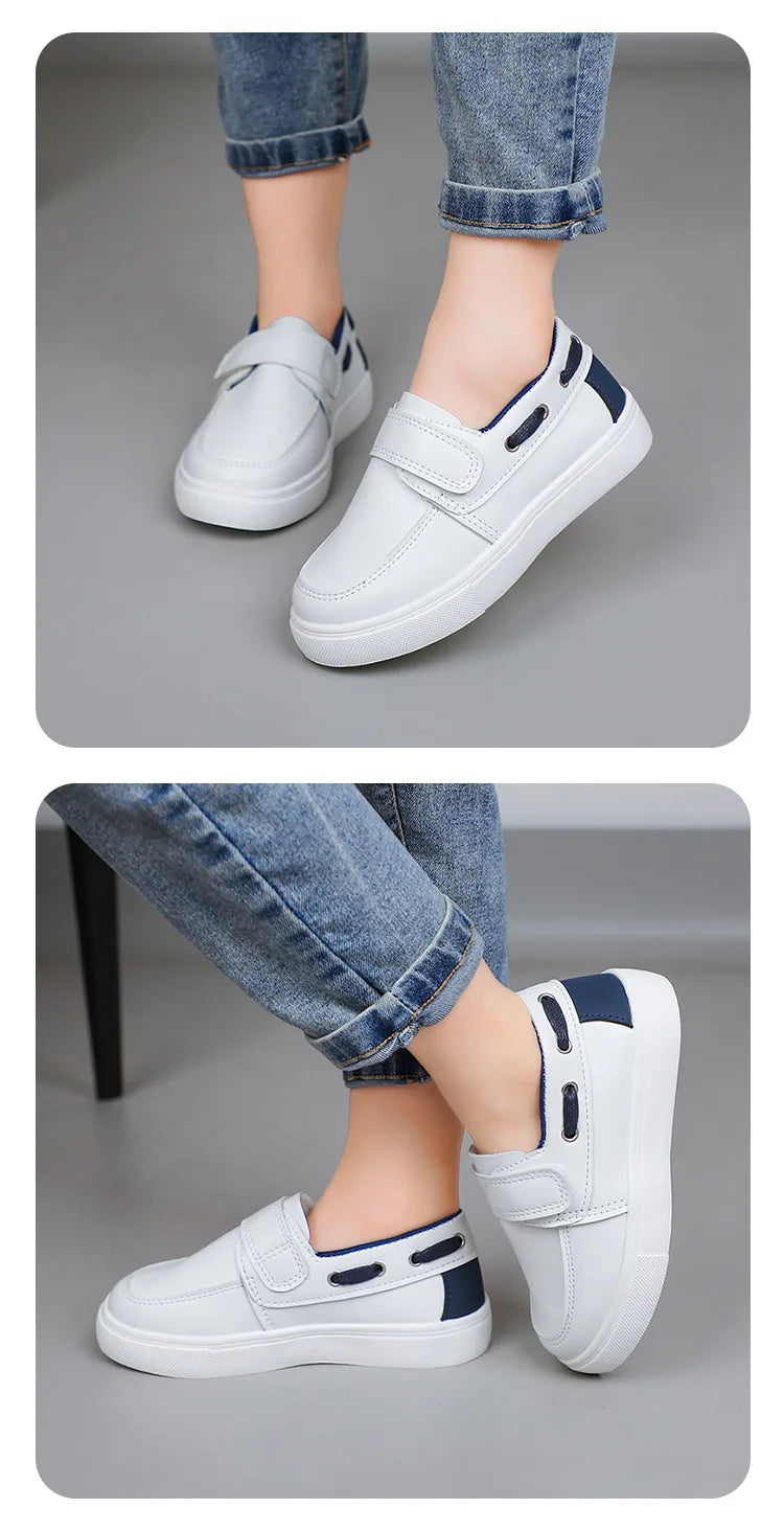 Toddler Boys Fashion Versatile Sneakers 2026 New Spring Kids School Loafers Soft Sole Slip-on Comfort Outdoor Kids Play Footwear