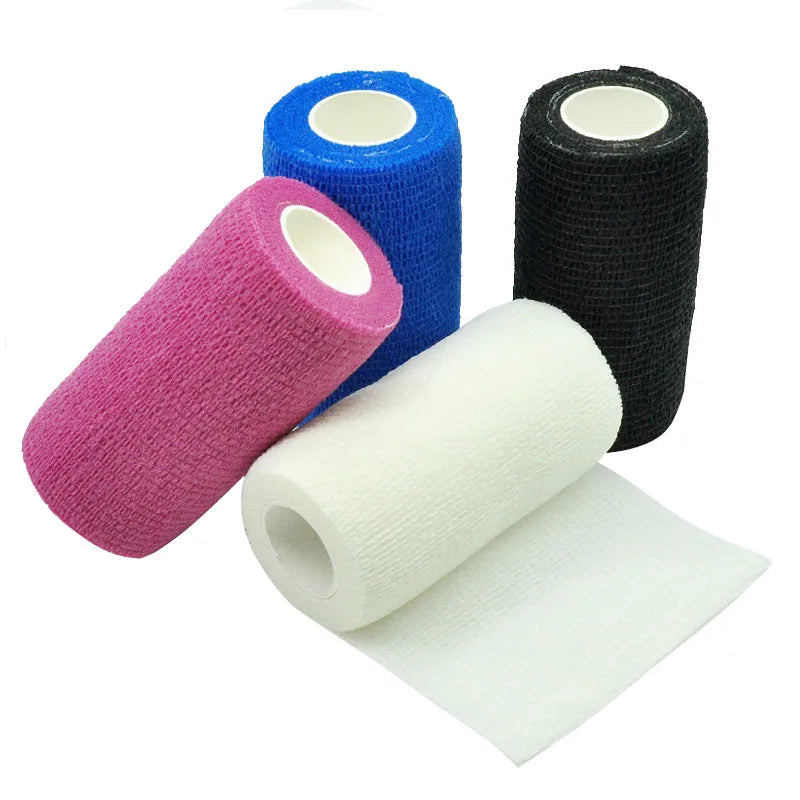 5 Colors Self-adhesive Elastic Bandage Elastoplast First Aid Sport Bandage Tape Multi-size For Knee Finger Ankle Palm Shoulder