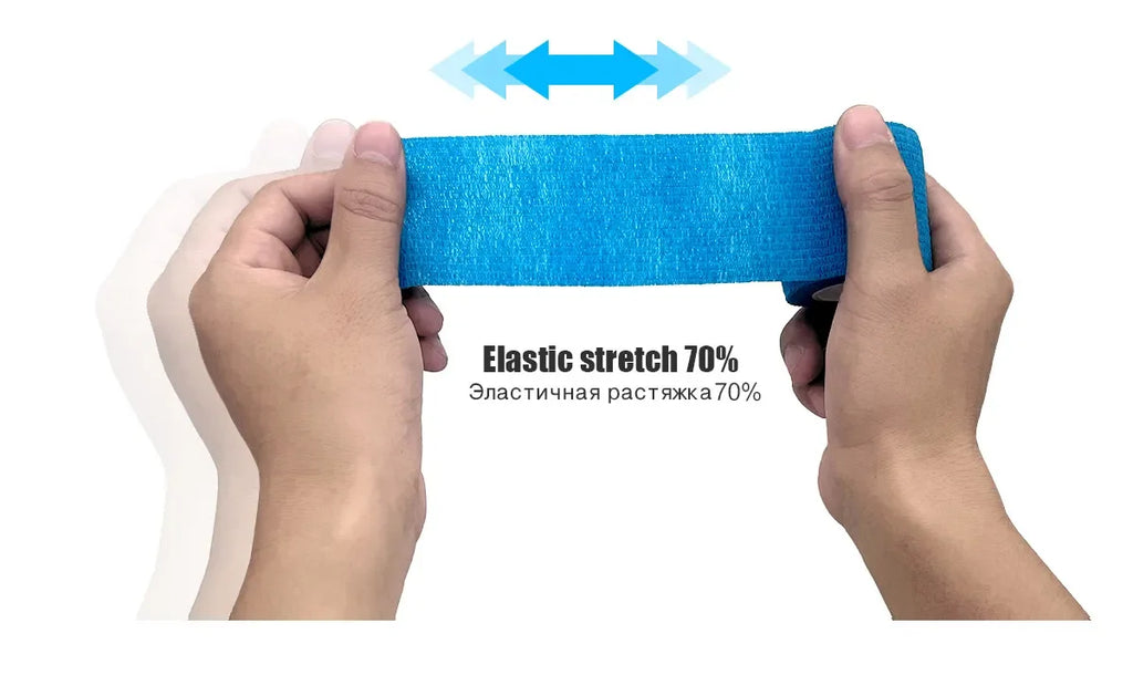 1/15Pcs 4.8m Black Sport Self Adhesive Elastic Bandage Wrap Tape Elastoplast For Knee Support Pads Finger Ankle Palm