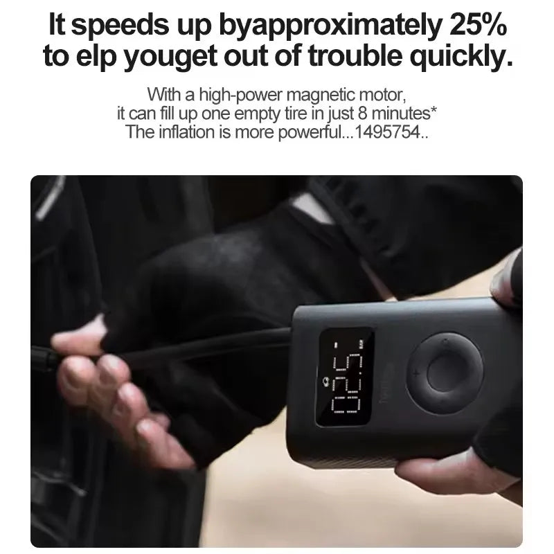 Xiaomi Air Pump 2/2D/2Pro Mijia Electric Air Compressor Led Multitool Pump For Bike Car Type-C Inflator 12V Mi Inflatable