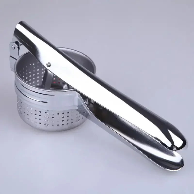 Masher RicerPress Mashed Potatoes Stainless Steel Crushing Puree Fruit Vegetable SqueezerJuicer Press Maker Kitchen Tools