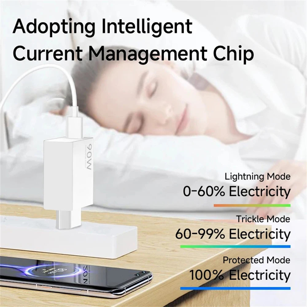 90W USB Charger Turbo Fast Charge 6A Type C Cable for Phone Adapter for Xiaomi 15 14 13 12 11 10 Ultra Redmi Note 12T 13 Pro