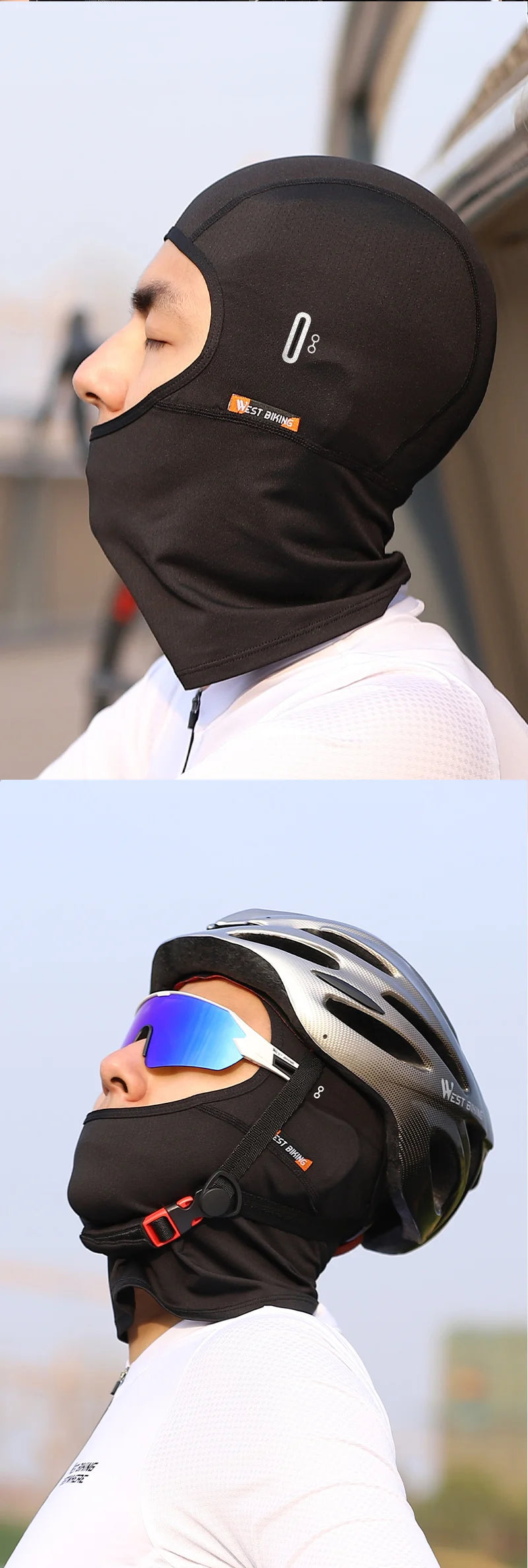 WEST BIKING Summer Motorcycle Bike Moisture-Wicking Balaclava UV Protection Breathable Running Fishing Caps Cooling Sport Gear