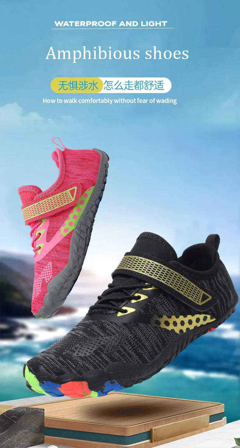 Anti-Slip & Wear-Resistant Kids' Water Shoes – Breathable & Comfortable Outdoor Aqua Sports Footwear for Children