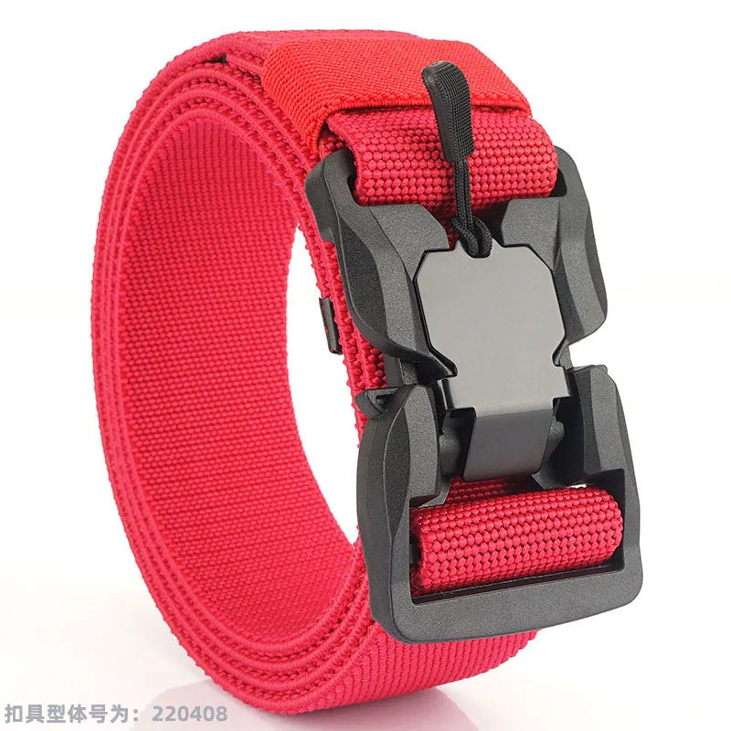MEDYLA Tactical Belt Quick Release Buckle Elastic Belt Casual Nylon Tool Training Belt Men's Belt MN057