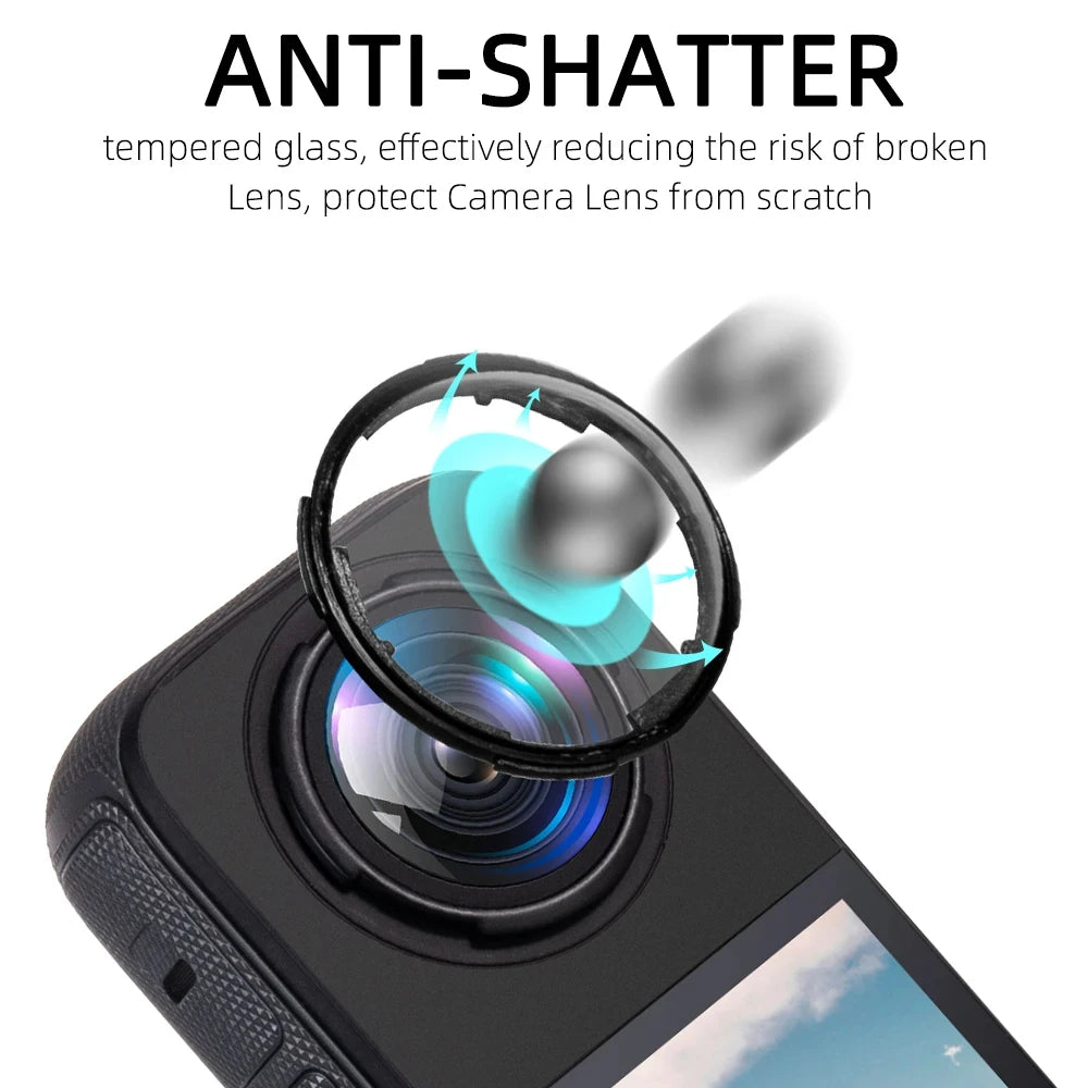 Accessories kit for Insta360 X4 Lens Guard Selfie Stick Dive Case Insta360 X4 Storage bag Aluminum frame screen protector