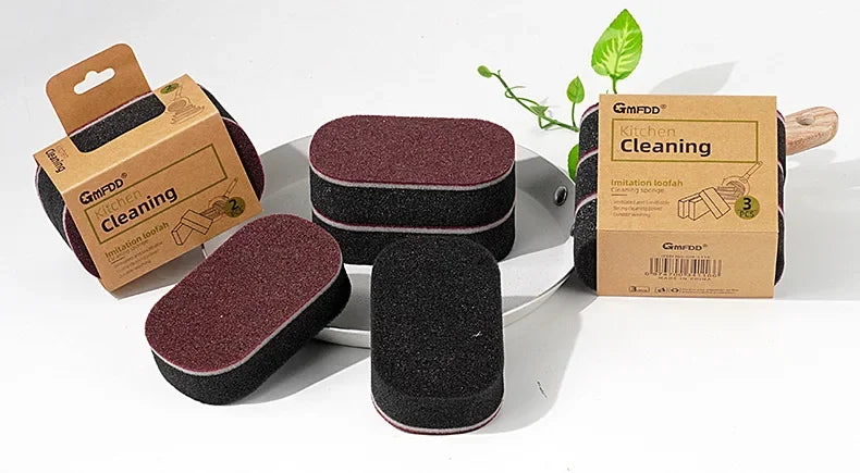 Magic Sponge Power Thicken Double -sided Dishes Cleaning Brushes Kitchen Wipe Rust Brushing Pot Bottom Black Stain Artifact