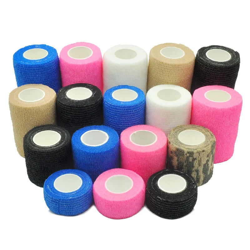 5 Colors Self-adhesive Elastic Bandage Elastoplast First Aid Sport Bandage Tape Multi-size For Knee Finger Ankle Palm Shoulder
