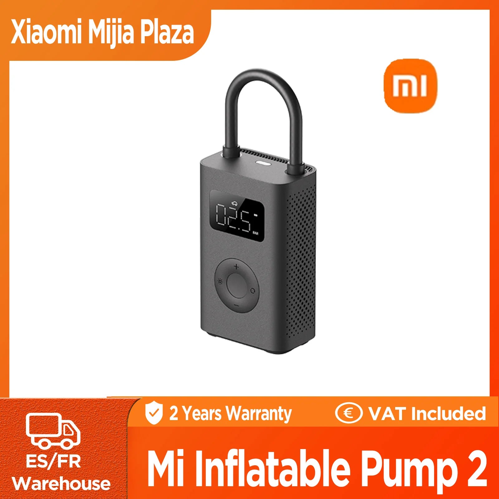 Xiaomi Air Pump 2/2D/2Pro Mijia Electric Air Compressor Led Multitool Pump For Bike Car Type-C Inflator 12V Mi Inflatable