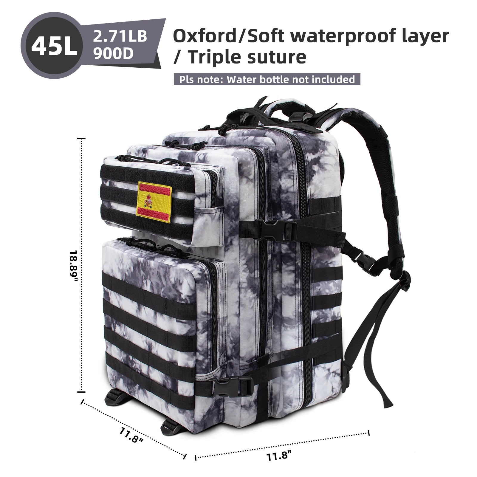50L/25L /32LTactical Backpack Men's Travel Large Capacity Rucksacks Men Waterproof Outdoor Sports Multi-functional Bags
