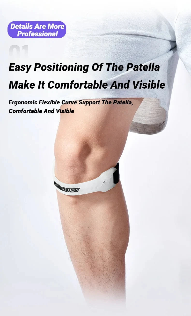 Tendon Support Strape Brace Shock Absorption Compression Strap Pads Sport Protection Adjustable PVC Knee Patellar Band