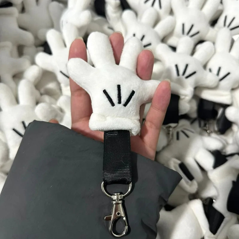 Plush Hand Pendant Cute Keychain Cartoon Mouse Small Backpack  Anime Fashion Car Keys Hangings Couple Wearing Jewelry Gifts
