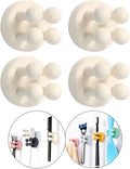 Silicone Toothbrush Holder Waterproof Self-Adhesive Wall Mounted Bathroom Kitchen Storage Organizer Adhesive Hooks No Drilling