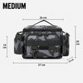 Fishing Tackle Shoulder Bag Storage Bag Waterproof Portable Large Capacity with Fish Rod Holder Outdoor Sport Accessories Gear