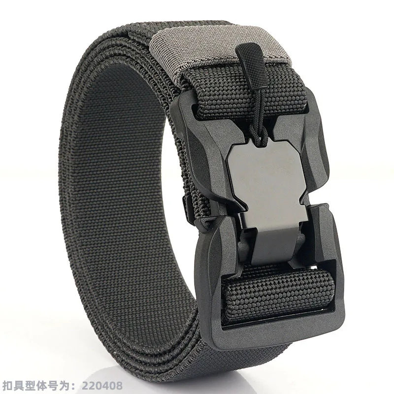 MEDYLA Tactical Belt Quick Release Buckle Elastic Belt Casual Nylon Tool Training Belt Men's Belt MN057