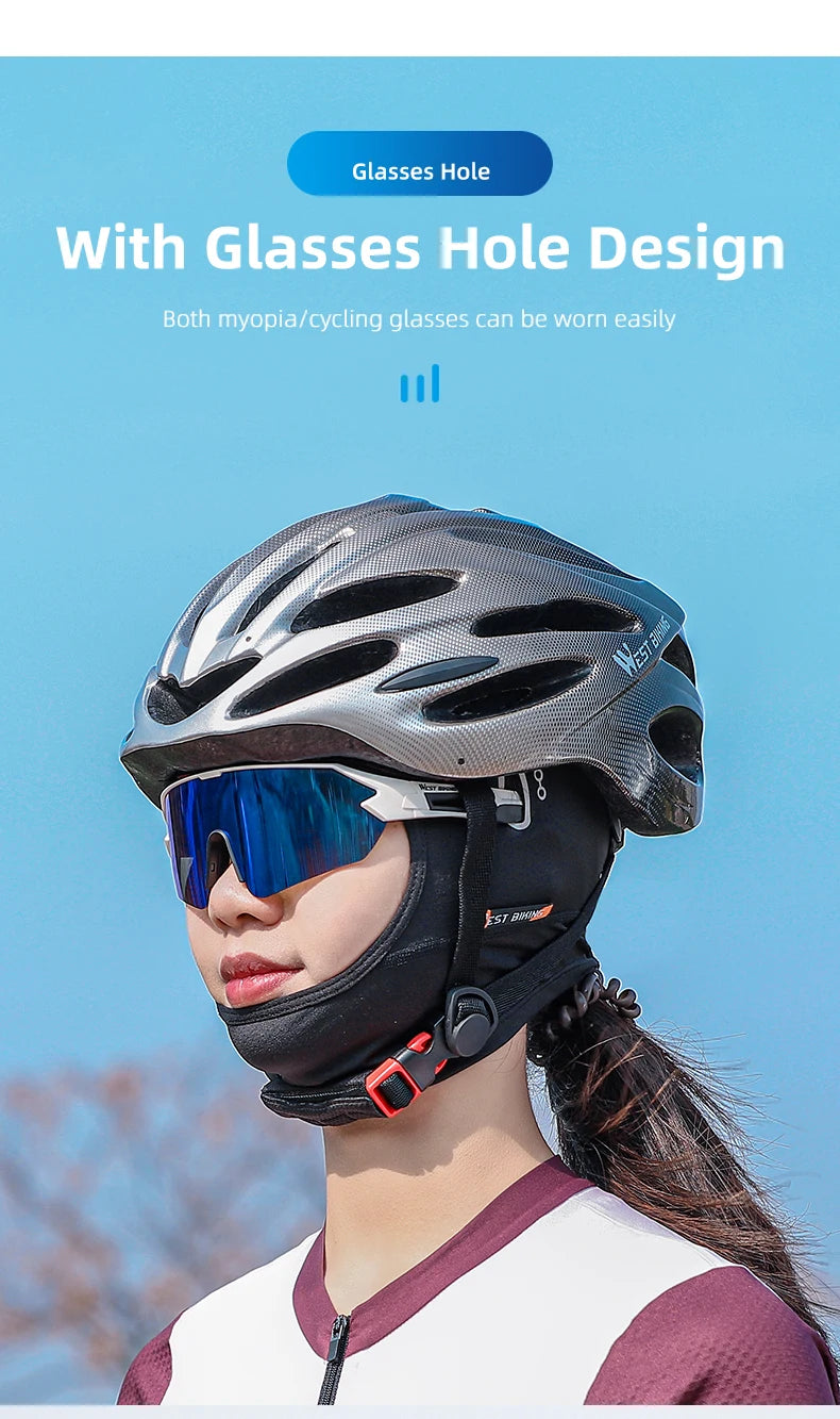WEST BIKING Summer Motorcycle Bike Moisture-Wicking Balaclava UV Protection Breathable Running Fishing Caps Cooling Sport Gear