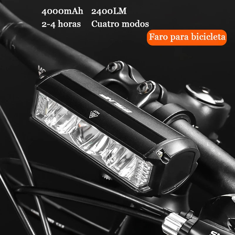 Bike Front Light, 5200 Lumens 8000mAh Waterproof Night Riding Torch USB Charging Road Bike Light Accessories Cycling Equipment