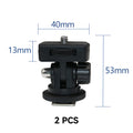 1 PCS Photography DSLR Accessories 1/4 Inch Screw Angle Adjustable Flash Tools Ball Head Hot Shoe Mount Photo Studio