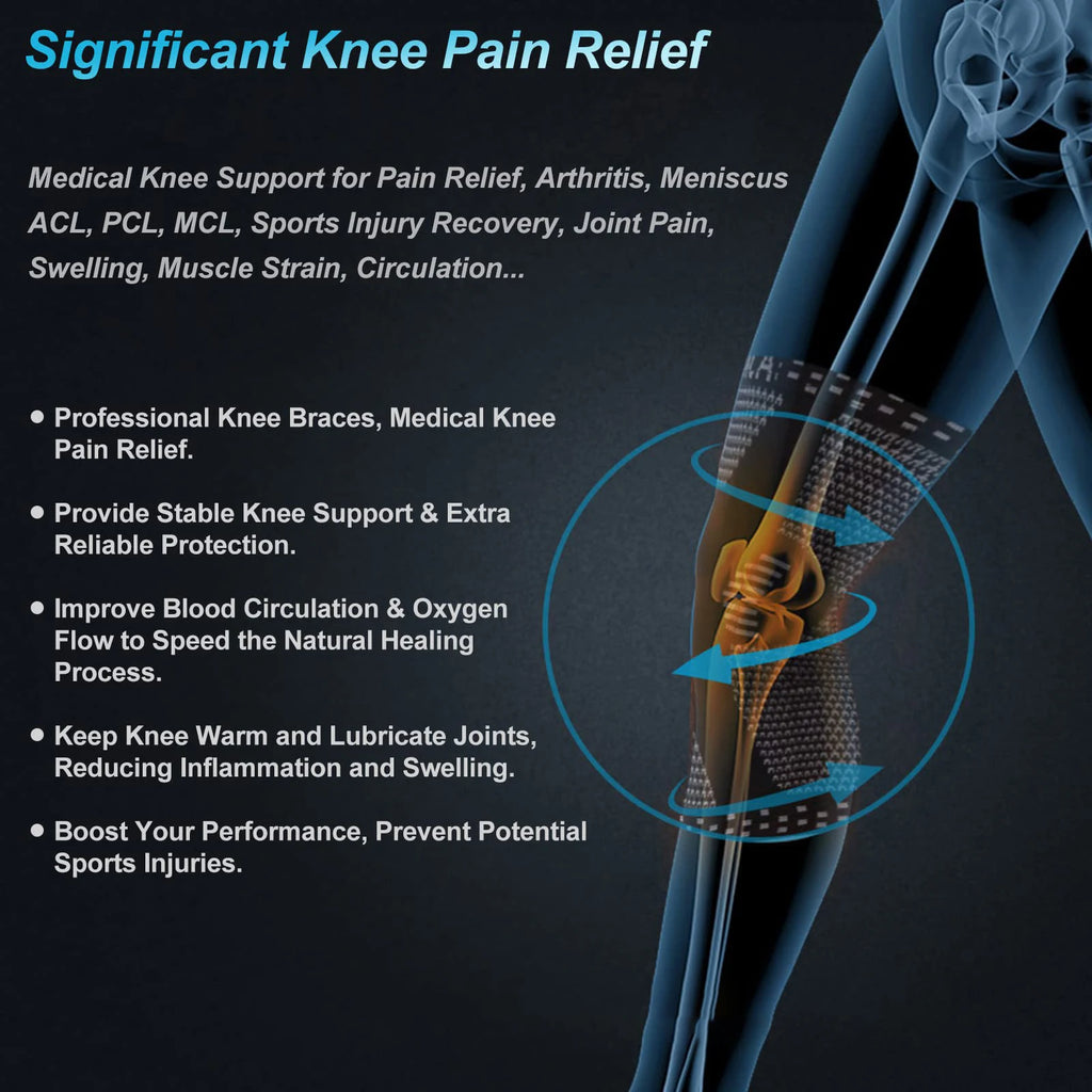 NEENCA Copper Knee Brace Knee Support with Patella Gel Pad &Side Stabilizers for Knee Pain Sport Arthritis ACL Joint Pain Relief