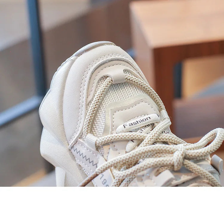 Children's Sneakers Spring Autumn Versatile Kids School Running Shoes Fashion Non-slip Boys Girls Sports Tennis Shoes Breathable