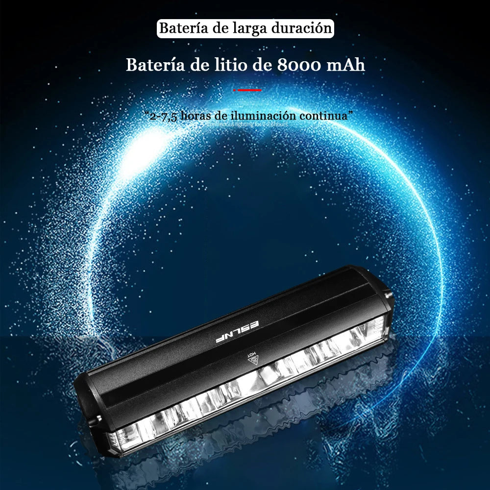 Bike Front Light, 5200 Lumens 8000mAh Waterproof Night Riding Torch USB Charging Road Bike Light Accessories Cycling Equipment