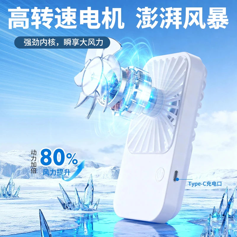 USB Desk Fan Small Quiet Personal Cooler Portable Mini Fan 3 Speeds Adjustable Table Fan for Home Office Bedroom