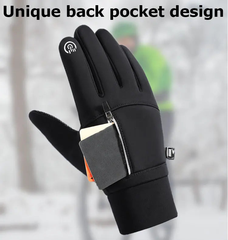 Winter Gloves Waterproof Thermal Sport Glove for Men Women for Running Cycling Driving Ski Hiking Warm Glove for Work