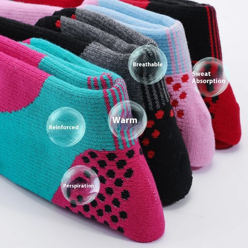 New Thermal Kids Ski Socks Cotton Thicker Warm Outdoor Sport Socks Snow Cycling Skiing Sock Children Thermosocks Girls Boys Gift