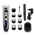 Surker Electric Hair Clipper Set Ceramic Blade Hair Trimmer for Men Charging Base Hair Cutting Machine with LED Display