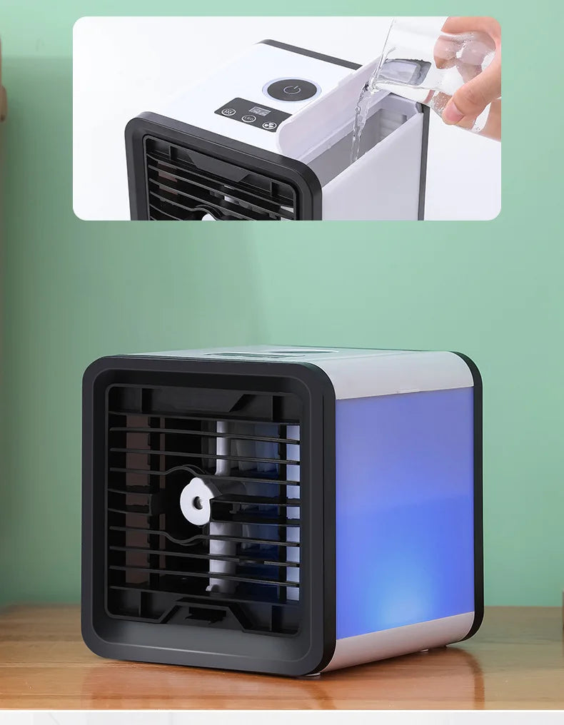 Superior New USB Mini Air Conditioning Fan Cooler Home Desktop Refrigeration Small Air Conditioning Mobile Humidification Coolin