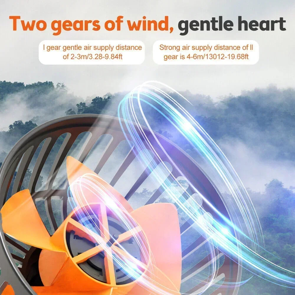 1/2/3 Head Car Fan Summer Air Fan USB/12V/24V Fan Cooler Adjustable 2 Speeds Silent Fan for Home Desk Office&Car Air Fan