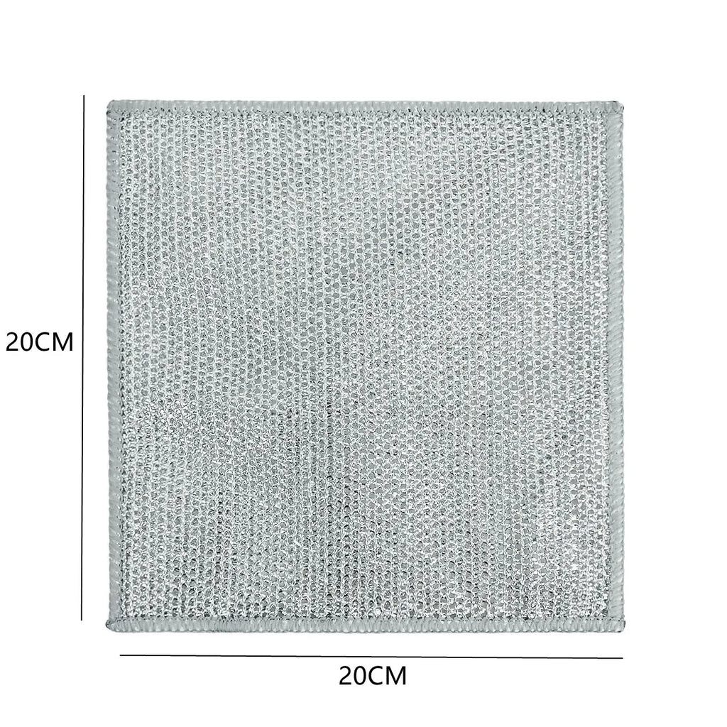 New Thickened Cleaning Cloth Kitchen Magic Dishwashing Towel Metal Steel Wire Cleaning Rag Microwave Stove Clean Tool Dish Cloth