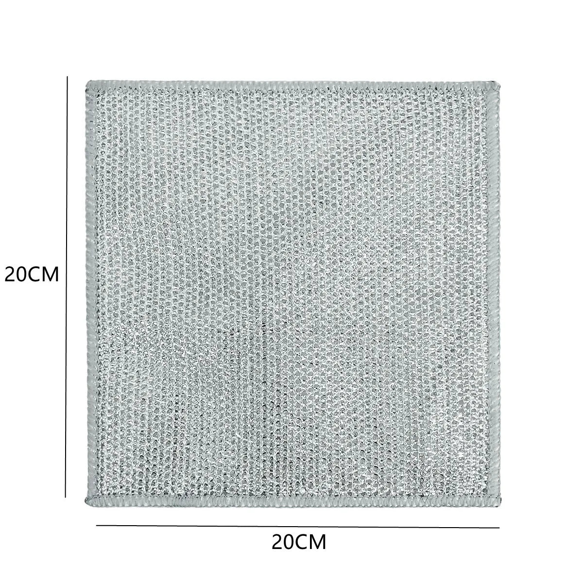 New Thickened Cleaning Cloth Kitchen Magic Dishwashing Towel Metal Steel Wire Cleaning Rag Microwave Stove Clean Tool Dish Cloth