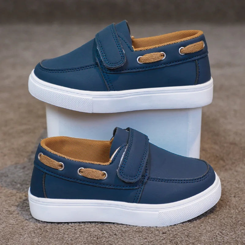 Toddler Boys Fashion Versatile Sneakers 2026 New Spring Kids School Loafers Soft Sole Slip-on Comfort Outdoor Kids Play Footwear