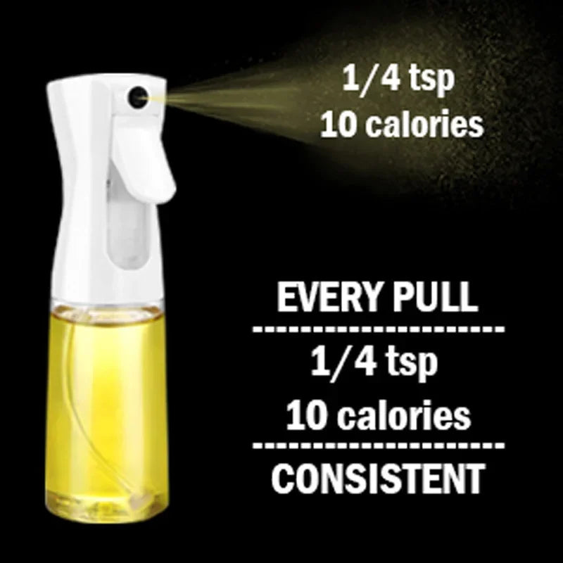 200/300/500ml Oil Spray for Kitchen Oil Nebulizer Dispenser Spray Oil Sprayer Airfryer BBQ Camping Olive OilDiffuser Cooking