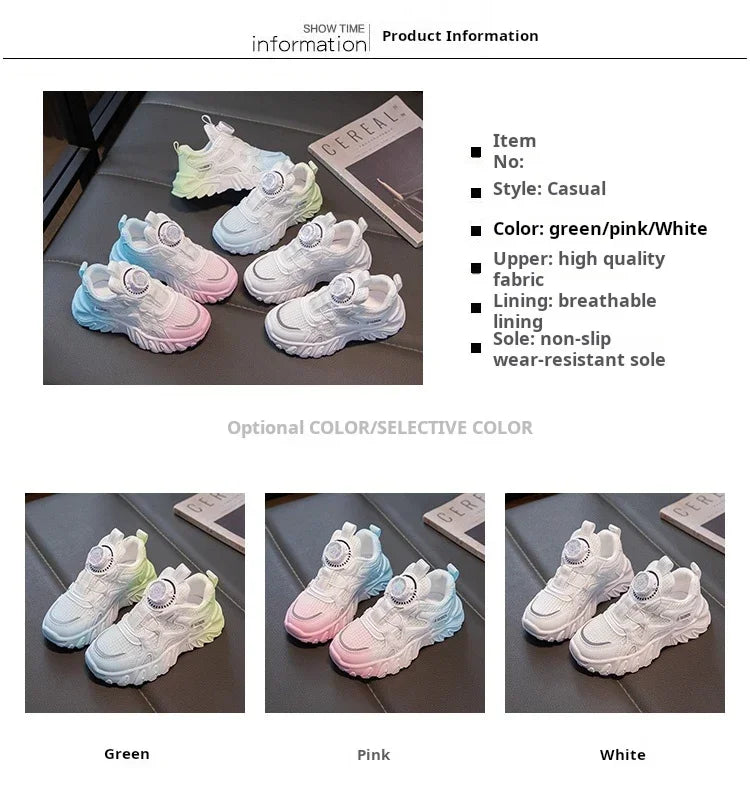Children Sneakers Unisex Dad's Shoes Baby Boy Trainers Girls Shoes Clunky Sports Tennis Casual Flats Child Infant Footwear