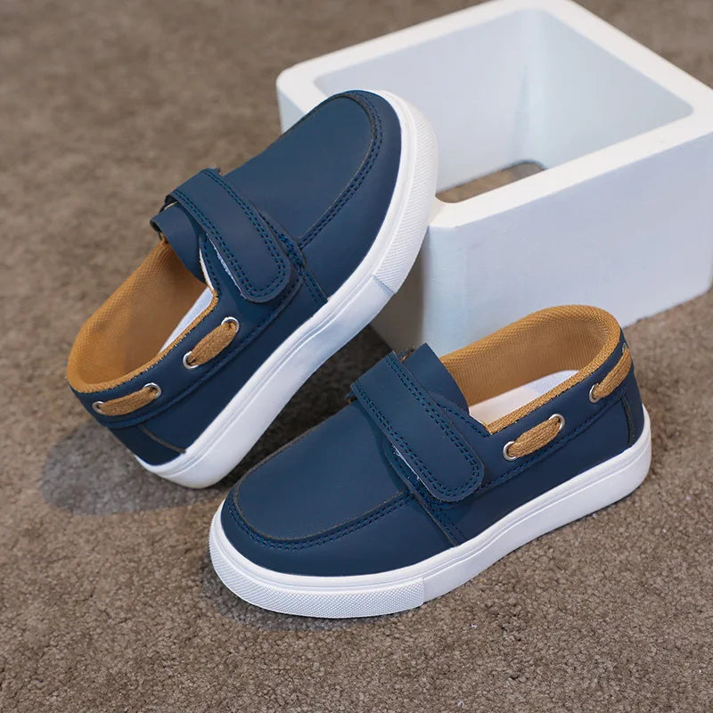 Toddler Boys Fashion Versatile Sneakers 2026 New Spring Kids School Loafers Soft Sole Slip-on Comfort Outdoor Kids Play Footwear