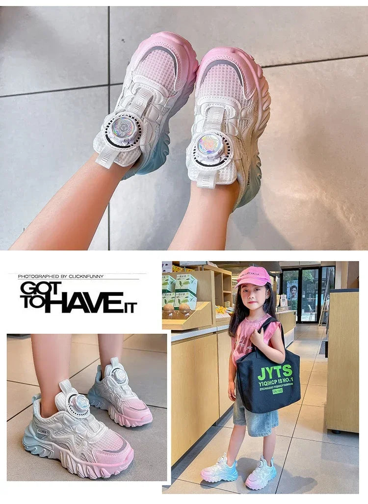 Children Sneakers Unisex Dad's Shoes Baby Boy Trainers Girls Shoes Clunky Sports Tennis Casual Flats Child Infant Footwear