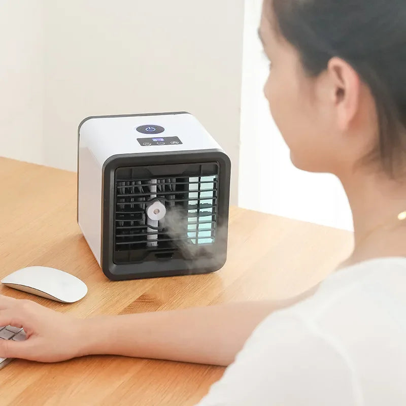 Superior New USB Mini Air Conditioning Fan Cooler Home Desktop Refrigeration Small Air Conditioning Mobile Humidification Coolin