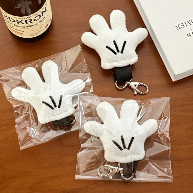 Plush Hand Pendant Cute Keychain Cartoon Mouse Small Backpack  Anime Fashion Car Keys Hangings Couple Wearing Jewelry Gifts