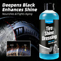 500ml/100ml Black Wet Look Tire Shine Dressing -Automotive Clear Coat Tire Dressing for Glossy Wet Tire Look, Vinyl & Plastic