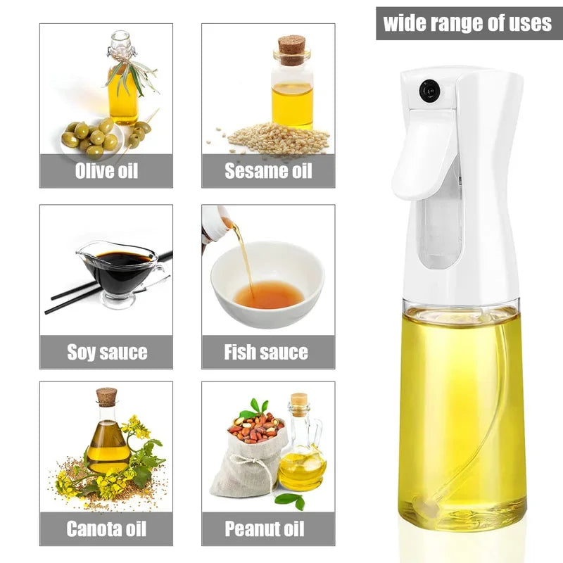200/300/500ml Oil Spray for Kitchen Oil Nebulizer Dispenser Spray Oil Sprayer Airfryer BBQ Camping Olive OilDiffuser Cooking