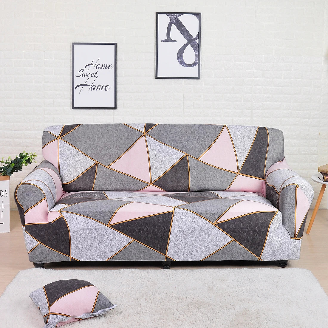 1 Piece Sofa Cover Elastic Printed/Printed Sofa Cover for Living Room Corner Sofa L-shaped Sofa slipcover