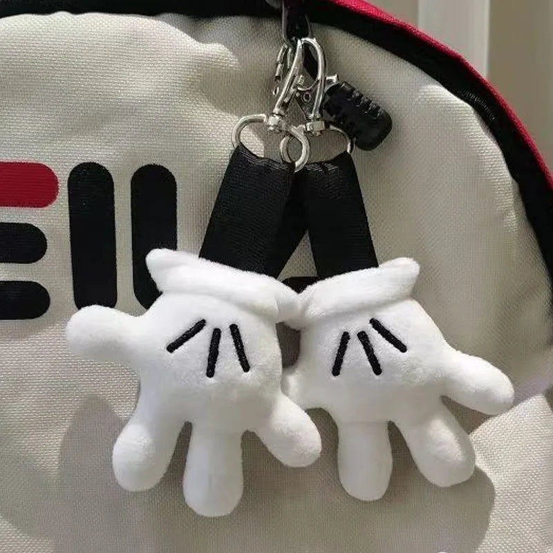 Plush Hand Pendant Cute Keychain Cartoon Mouse Small Backpack  Anime Fashion Car Keys Hangings Couple Wearing Jewelry Gifts