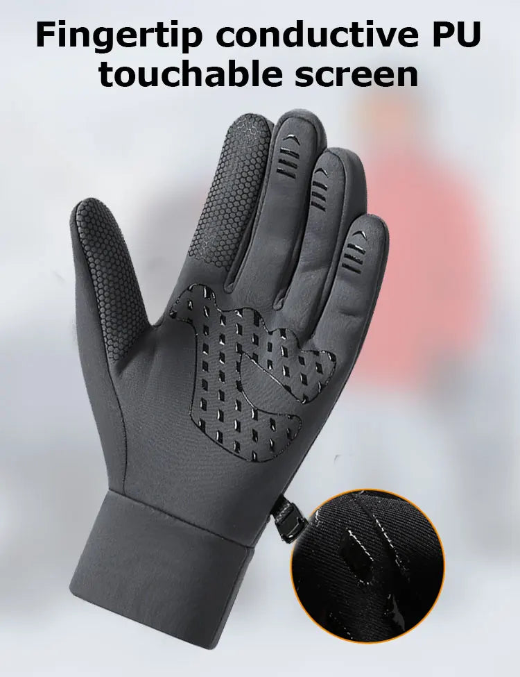 Winter Gloves Waterproof Thermal Sport Glove for Men Women for Running Cycling Driving Ski Hiking Warm Glove for Work