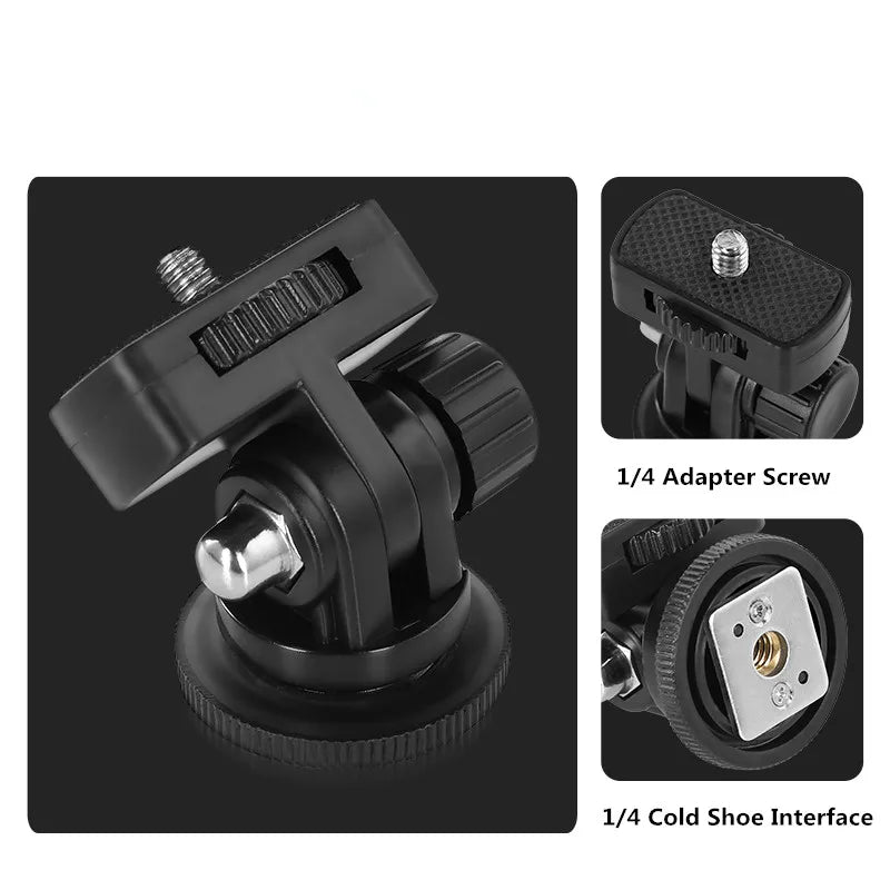 1 PCS Photography DSLR Accessories 1/4 Inch Screw Angle Adjustable Flash Tools Ball Head Hot Shoe Mount Photo Studio