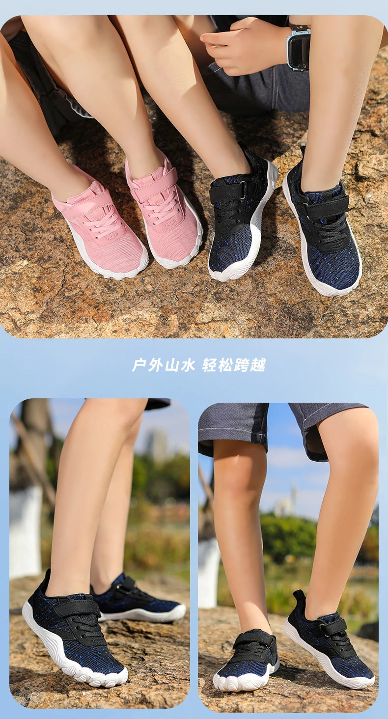 Kids Barefoot Shoes Boys Girls Sneakers Naturally Splay Shoes Wide Toe Minimalist Sneakers Toddler Little Big Kid