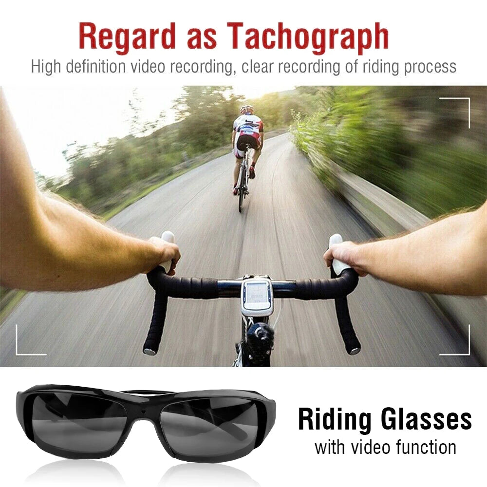 HD 1080P Mini Glasses Camera Wearable Portable Outdoor Security Sports DV DVR Video Recorder Surveillance Camcorder For Driving